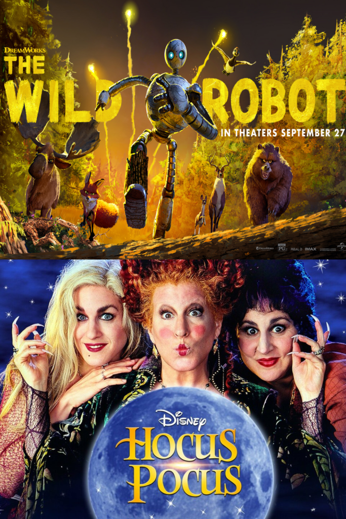 (7:20PM) THE WILD ROBOT + (9:25PM) HOCUS POCUS