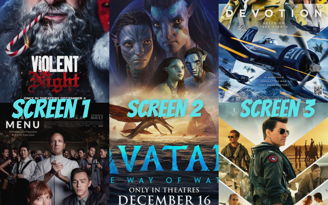 Movies starting Friday, December 16th, 2022!